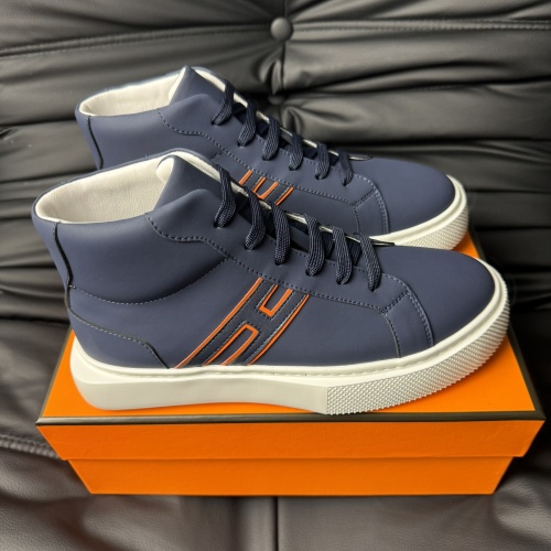 Hermes High Tops Shoes For Men #1266408 $82.00 USD, Wholesale Replica Hermes High Tops Shoes