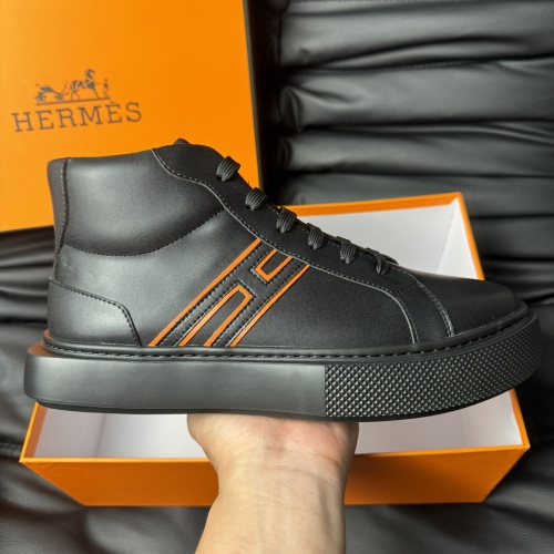 Replica Hermes High Tops Shoes For Men #1266409 $82.00 USD for Wholesale