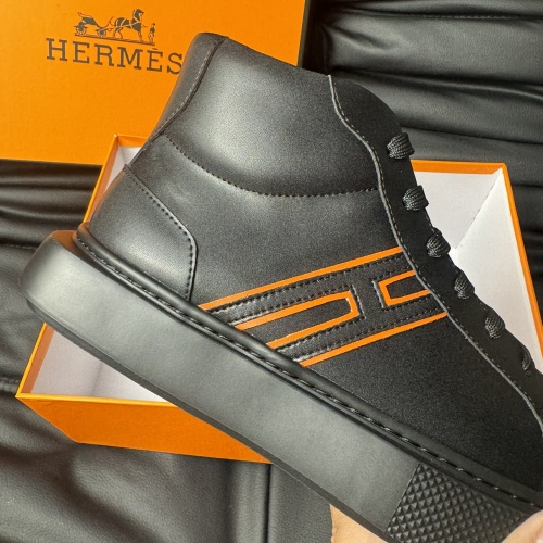 Replica Hermes High Tops Shoes For Men #1266409 $82.00 USD for Wholesale