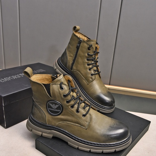 Replica Armani Boots For Men #1266414 $92.00 USD for Wholesale