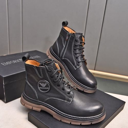 Replica Armani Boots For Men #1266415 $92.00 USD for Wholesale