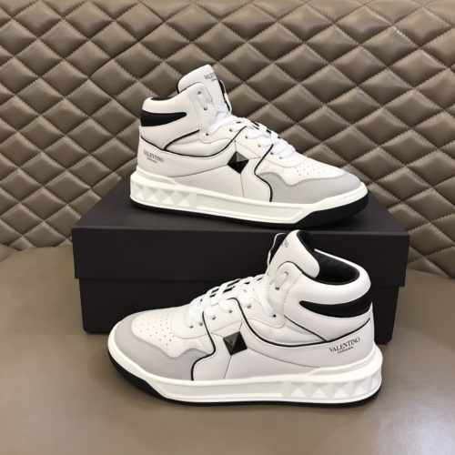 Valentino High Tops Shoes For Men #1266490 $96.00 USD, Wholesale Replica Valentino High Tops Shoes