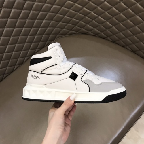 Replica Valentino High Tops Shoes For Men #1266490 $96.00 USD for Wholesale