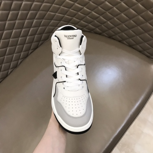 Replica Valentino High Tops Shoes For Men #1266490 $96.00 USD for Wholesale