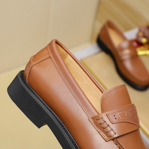 Replica Christian Dior Leather Shoes For Men #1266597 $92.00 USD for Wholesale