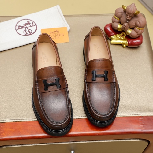 Hermes Leather Shoes For Men #1266607 $82.00 USD, Wholesale Replica Hermes Leather Shoes