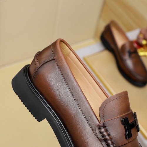 Replica Hermes Leather Shoes For Men #1266607 $82.00 USD for Wholesale