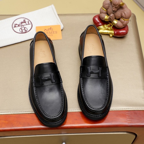 Hermes Leather Shoes For Men #1266608 $82.00 USD, Wholesale Replica Hermes Leather Shoes