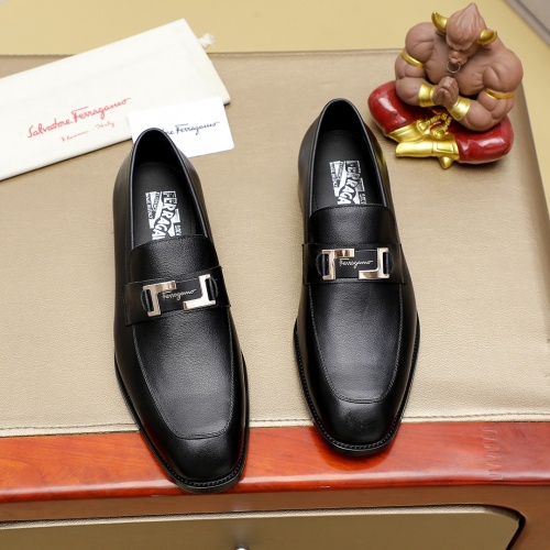 Salvatore Ferragamo Leather Shoes For Men #1266609 $85.00 USD, Wholesale Replica Salvatore Ferragamo Leather Shoes