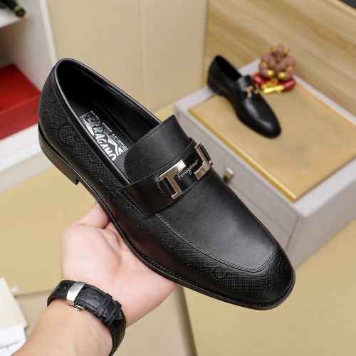 Salvatore Ferragamo Leather Shoes For Men #1266612 $85.00 USD, Wholesale Replica Salvatore Ferragamo Leather Shoes