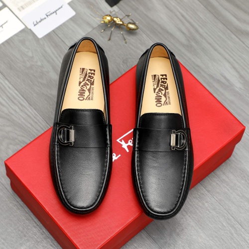 Salvatore Ferragamo Leather Shoes For Men #1266618 $68.00 USD, Wholesale Replica Salvatore Ferragamo Leather Shoes