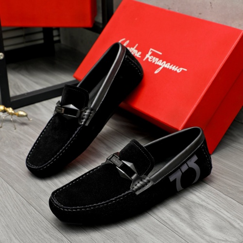 Salvatore Ferragamo Leather Shoes For Men #1266625 $68.00 USD, Wholesale Replica Salvatore Ferragamo Leather Shoes