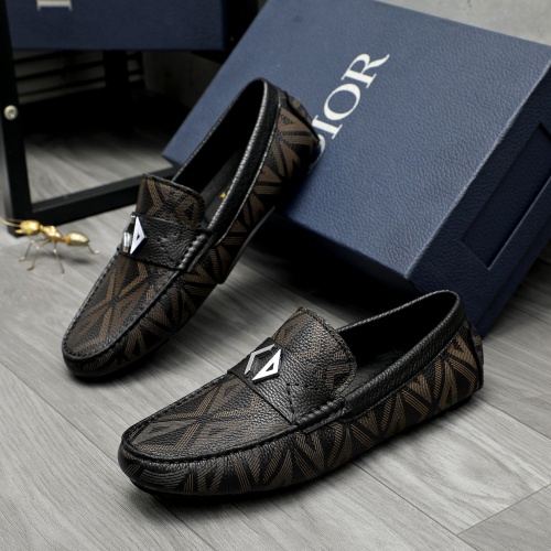 Christian Dior Leather Shoes For Men #1266627 $72.00 USD, Wholesale Replica Christian Dior Leather Shoes