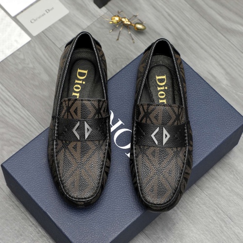 Replica Christian Dior Leather Shoes For Men #1266627 $72.00 USD for Wholesale