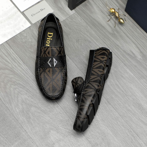 Replica Christian Dior Leather Shoes For Men #1266627 $72.00 USD for Wholesale