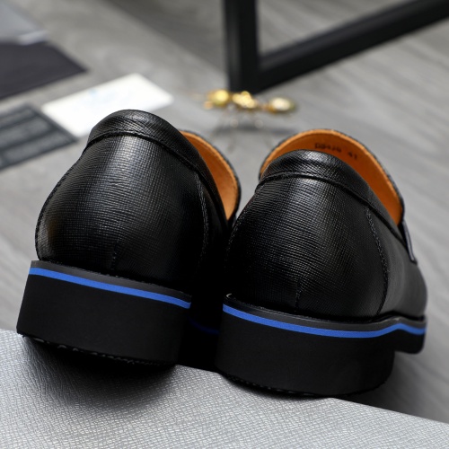 Replica Prada Leather Shoes For Men #1266643 $92.00 USD for Wholesale