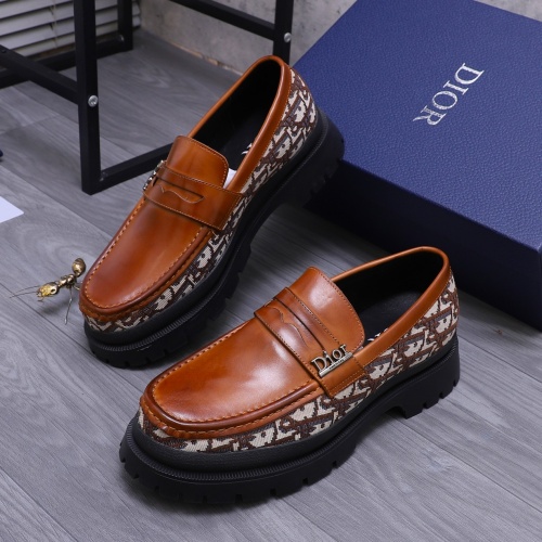 Christian Dior Leather Shoes For Men #1266648 $88.00 USD, Wholesale Replica Christian Dior Leather Shoes