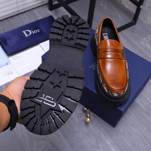 Replica Christian Dior Leather Shoes For Men #1266648 $88.00 USD for Wholesale