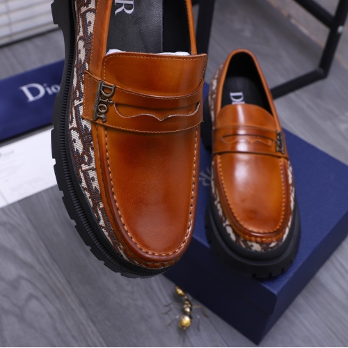 Replica Christian Dior Leather Shoes For Men #1266648 $88.00 USD for Wholesale