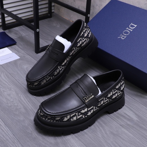 Christian Dior Leather Shoes For Men #1266649 $88.00 USD, Wholesale Replica Christian Dior Leather Shoes