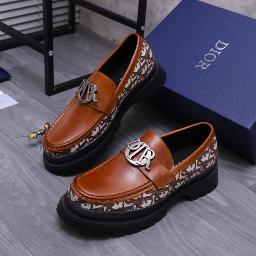 Christian Dior Leather Shoes For Men #1266651 $88.00 USD, Wholesale Replica Christian Dior Leather Shoes