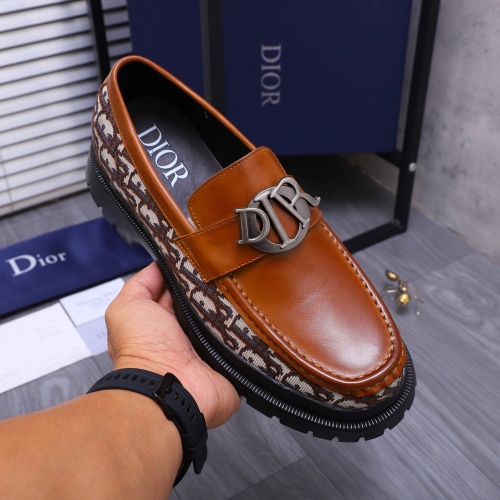 Replica Christian Dior Leather Shoes For Men #1266651 $88.00 USD for Wholesale