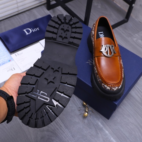 Replica Christian Dior Leather Shoes For Men #1266651 $88.00 USD for Wholesale