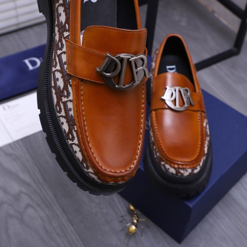 Replica Christian Dior Leather Shoes For Men #1266651 $88.00 USD for Wholesale