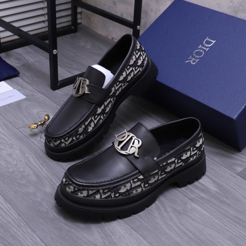 Christian Dior Leather Shoes For Men #1266652 $88.00 USD, Wholesale Replica Christian Dior Leather Shoes