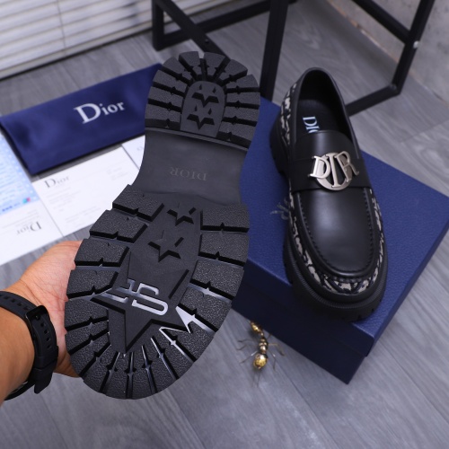 Replica Christian Dior Leather Shoes For Men #1266652 $88.00 USD for Wholesale