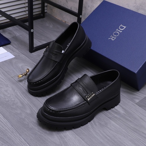 Christian Dior Leather Shoes For Men #1266653 $88.00 USD, Wholesale Replica Christian Dior Leather Shoes