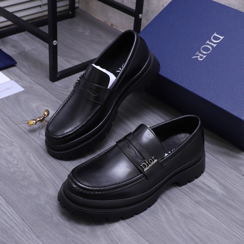 Christian Dior Leather Shoes For Men #1266654 $88.00 USD, Wholesale Replica Christian Dior Leather Shoes