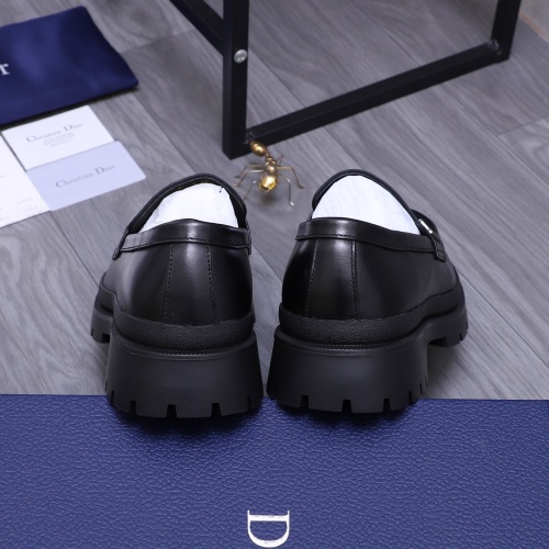 Replica Christian Dior Leather Shoes For Men #1266654 $88.00 USD for Wholesale