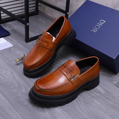 Christian Dior Leather Shoes For Men #1266655 $88.00 USD, Wholesale Replica Christian Dior Leather Shoes