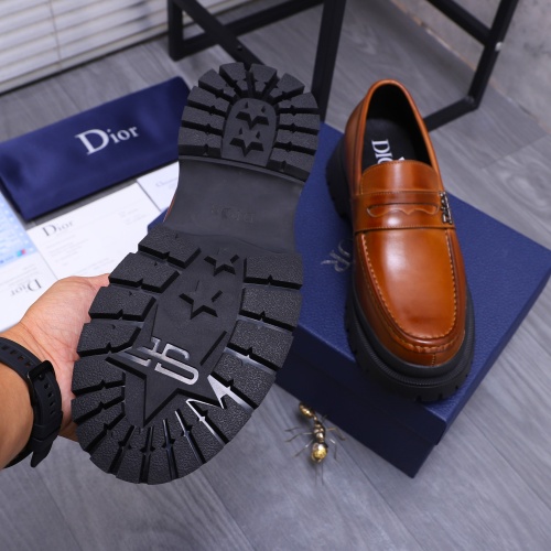 Replica Christian Dior Leather Shoes For Men #1266655 $88.00 USD for Wholesale