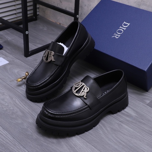 Christian Dior Leather Shoes For Men #1266656 $88.00 USD, Wholesale Replica Christian Dior Leather Shoes