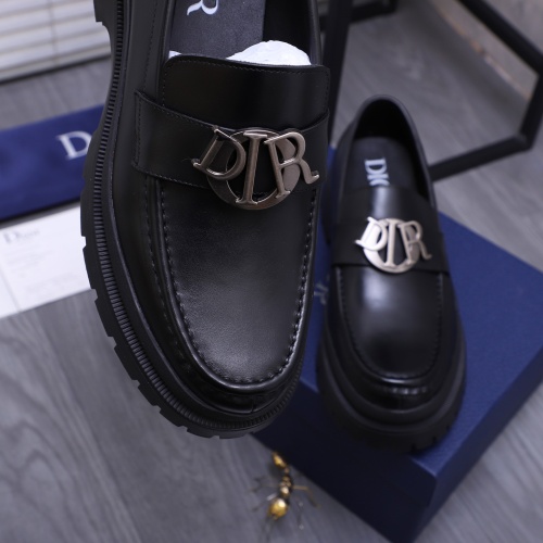 Replica Christian Dior Leather Shoes For Men #1266656 $88.00 USD for Wholesale