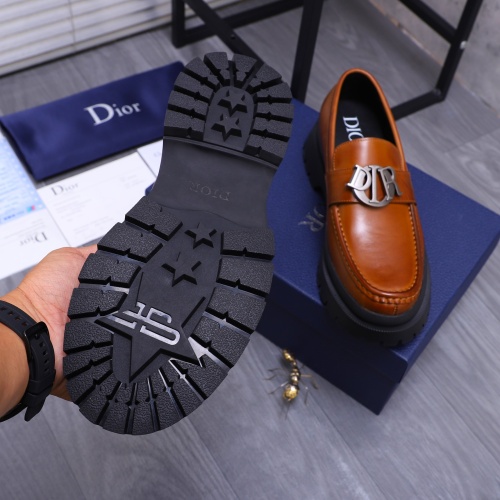 Replica Christian Dior Leather Shoes For Men #1266657 $88.00 USD for Wholesale