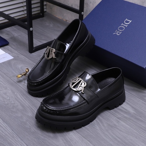 Christian Dior Leather Shoes For Men #1266658 $88.00 USD, Wholesale Replica Christian Dior Leather Shoes