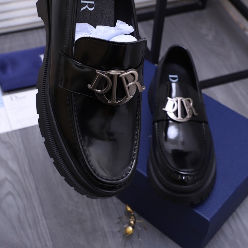 Replica Christian Dior Leather Shoes For Men #1266658 $88.00 USD for Wholesale