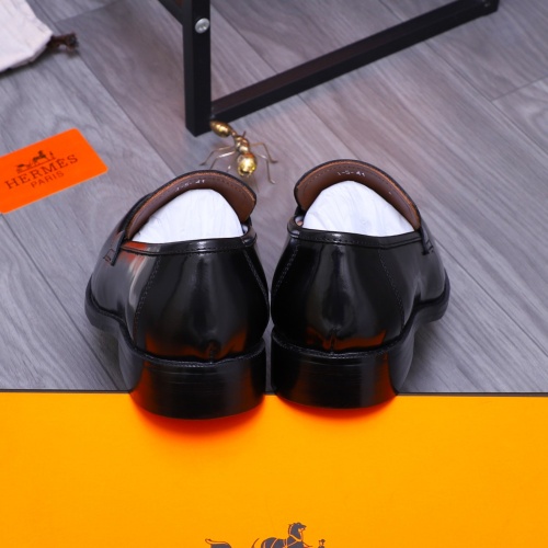 Replica Hermes Leather Shoes For Men #1266668 $82.00 USD for Wholesale