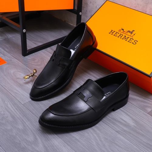 Hermes Leather Shoes For Men #1266669 $82.00 USD, Wholesale Replica Hermes Leather Shoes