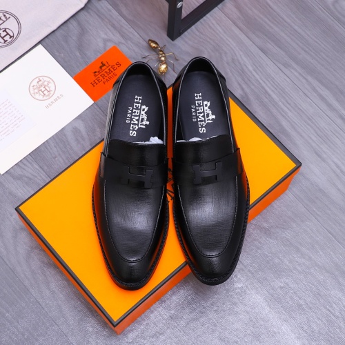 Replica Hermes Leather Shoes For Men #1266669 $82.00 USD for Wholesale