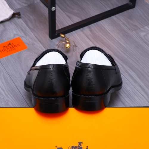 Replica Hermes Leather Shoes For Men #1266669 $82.00 USD for Wholesale