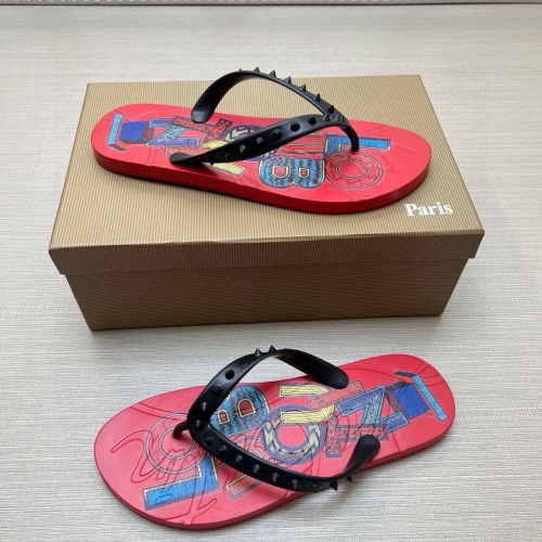 Replica Christian Louboutin CL Slippers For Women #1266704 $45.00 USD for Wholesale