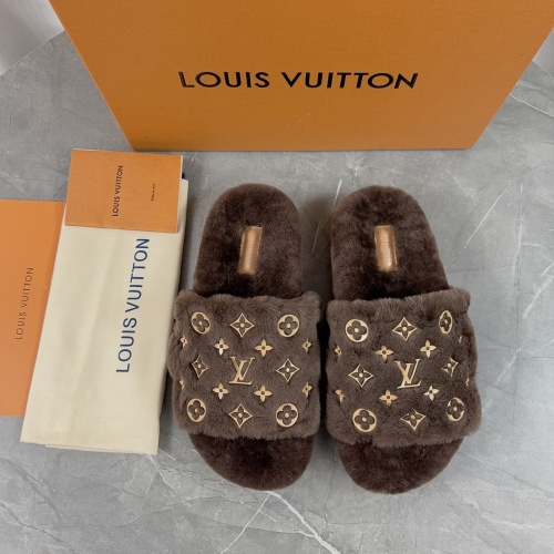 Louis Vuitton Slippers For Women #1266728 $85.00 USD, Wholesale Replica Louis Vuitton Slippers