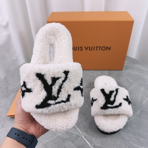 Louis Vuitton Slippers For Women #1266734 $85.00 USD, Wholesale Replica Louis Vuitton Slippers