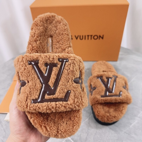 Louis Vuitton Slippers For Women #1266742 $85.00 USD, Wholesale Replica Louis Vuitton Slippers