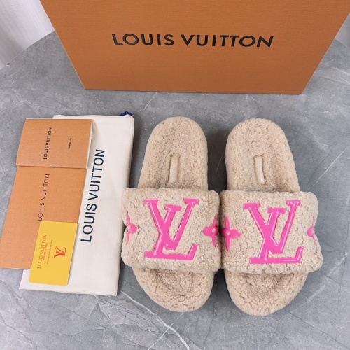 Louis Vuitton Slippers For Women #1266744 $85.00 USD, Wholesale Replica Louis Vuitton Slippers