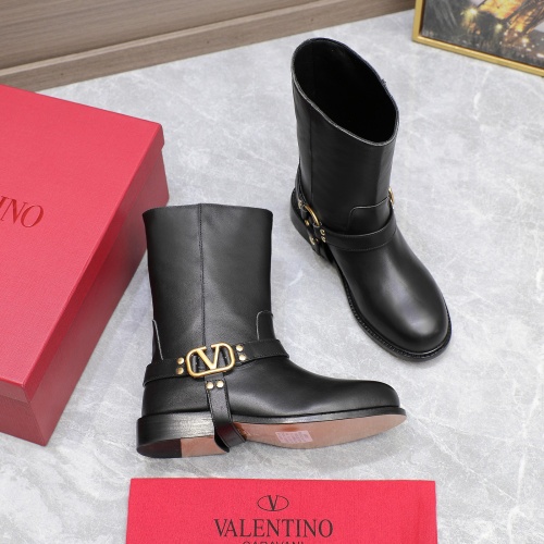 Replica Valentino Boots For Women #1266794 $150.00 USD for Wholesale